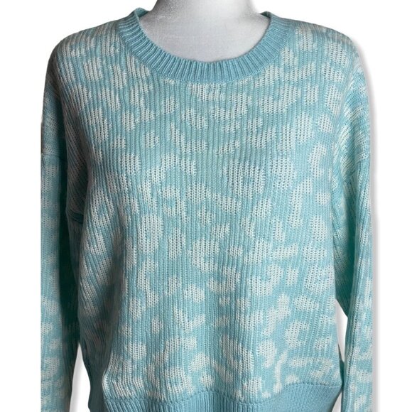 John + Jenn NEW Mystic Large Leopard-Print Knit Sweater Women's Size XS - Picture 3 of 9